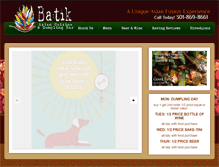 Tablet Screenshot of batikdumplingbar.com